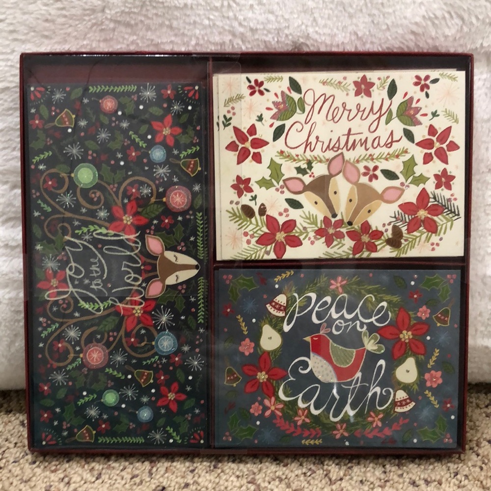 Holiday Christmas Card Set - 18 cards with 6 of each style. NWT